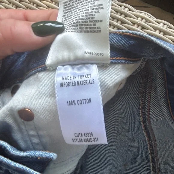 Agolde Quinn Denim Skirt 28 boho festival layered staple westerncore flattering - Picture 7 of 8